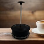 Coffee and Tea maker, Coffee Maker Glass Coffee Press Glass Teapot (Approx 350ml) - Fabric Detail by Nari Haat, India...