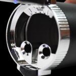 Portable Car Ashtray with Lid and Blue LED Light (1 Pc) - Neckline Detail by Nari Haat, Indian ethnic wear, women clo...