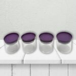 Airtight Plastic 4 Pc Storage Container Set, With Storage Container - Fabric Detail by Nari Haat, Indian ethnic wear,...