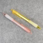 Lightweight Ball Point Pen, Smooth Writing Black Ball Pens (2 Pc Set) - Fabric Detail by Nari Haat, Indian ethnic wea...