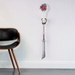 Stainless Steel Knife Keychain - Compact & Durable (1 Pc) - Neckline Detail by Nari Haat, Indian ethnic wear, women c...