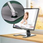 Tablet Stand Metal Alloy Adjustable Bracket, Ergonomic Foldable Metal Tablet Holder - Fabric Detail by Nari Haat, Ind...