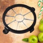 Stainless Steel 8 Blades Apple Slicer Corer Fruit Cutter and Divider Fruit Tool - Neckline Detail by Nari Haat, India...