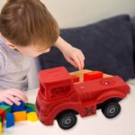 Friction Powered Dumper Toy Truck with Opening Container for Indoor/Outdoor Play - Neckline Detail by Nari Haat, Indi...