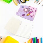 Cute Cartoon Journal Diary Notebook for Women & Girls with Lock - Closeup Embroidery by Nari Haat, Indian ethnic wear...