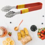 Stainless Steel Multipurpose Utility Tong / Serving Food Tongs  (2 Pcs Set) - Neckline Detail by Nari Haat, Indian et...