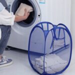 Foldable Collapsible Mesh Laundry Bag Pack Of 1 (Mix Color) - Back View by Nari Haat, Indian ethnic wear, women cloth...