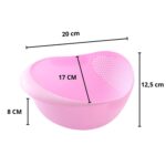 Kitchen Plastic big Rice Bowl Strainer Perfect Size for Storing and Straining - Sleeve Design by Nari Haat, Indian et...