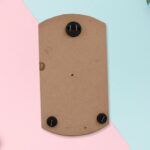 Decorative Wooden Vertical Scenery with Hooks for Wall Hanging - Neckline Detail by Nari Haat, Indian ethnic wear, wo...