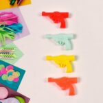 Gun Shape Pencil Top For Kids Office, Small Gun Toy (1 Pc / Mix Colour & Design) - Back View by Nari Haat, Indian eth...