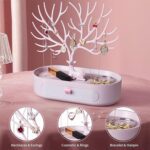 Plastic Jeweller Organizer Earring Holder and Necklace Rack With Drawer (1 Pc) - Neckline Detail by Nari Haat, Indian...