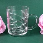 Glass Coffe & Tea Cup / Mug Enjoy Your Drink Style, Water glass (6 pcs Set / 220 ML) - Neckline Detail by Nari Haat, ...
