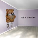 Cute Plastic Panda Key Holder, Wall Key Rack with 5 Hooks (1 Pc) - Closeup Embroidery by Nari Haat, Indian ethnic wea...