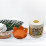 Plastic Round Tissue Box For Toilet Tissue Case Paper Box (1 Pc) - Sleeve Design by Nari Haat, Indian ethnic wear, wo...