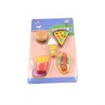 3D Food Fancy Colorful Erasers – Cute Novelty Eraser Set for Kids (1 Set) - Neckline Detail by Nari Haat, Indian et...