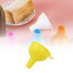 Food-Grade Silicone Funnel: Safe & Easy Transfer for Liquids & Grains (1 Pc) - Neckline Detail by Nari Haat, Indian e...
