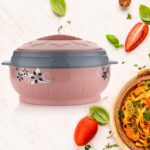 4500ml Insulated Steel Casserole Floral Print
