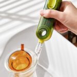 3-in-1 Multifunctional Bottle & Cup Cleaning Brush – Lid & Cover Scrubber (1 Pc) - Sleeve Design by Nari Haat, Indi...
