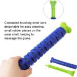 Dog Tooth Brush, Puppy Chew Toothbrush Stick Teeth Cleaning Dental Toys (1 Pc) - Sleeve Design by Nari Haat, Indian e...