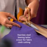 Sharp Stainless Steel Tailoring Scissors for Professionals (9.5 Inch) - Sleeve Design by Nari Haat, Indian ethnic wea...