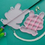 Transparent Cartoon Bear Plastic Storage Box Jewelry Organizer Holder  1 Pc - Closeup Embroidery by Nari Haat, Indian...