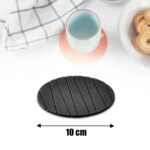 6 Pcs Round Silicone Cup Mats for Tea, Coffee, Mug & Wine – Home Use - Neckline Detail by Nari Haat, Indian ethnic ...