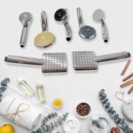 Plastic High Pressure Handheld Shower Head (1 Pc / Mix Design & Size) - Front View by Nari Haat, Indian ethnic wear, ...