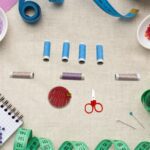 Portable Travel Sewing Kits Box, Sewing Tool Box - Closeup Embroidery by Nari Haat, Indian ethnic wear, women clothin...