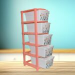Plastic Smart Wonder Drawer Home Storage & Organization (5 Layer / 1 Pc) - Closeup Embroidery by Nari Haat, Indian et...