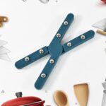 Apex Foldable Hot mate Set – 2 Pcs, Folding Pan Stand for Hot Pots - Neckline Detail by Nari Haat, Indian ethnic we...