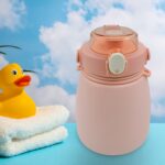 Stainless Steel Mug / Bottle Vacuum Insulated Cup Handle & Strap, Tumbler (1000 ML) - Front View by Nari Haat, Indian...