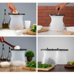 Eco-Friendly Food Storage: Reusable Silicone Bags (3-Pack) - Leakproof & Safe - Sleeve Design by Nari Haat, Indian et...