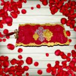 Wedding Money Gift Envelopes Multicolor Shagun Pack (5 Pcs Set) - Neckline Detail by Nari Haat, Indian ethnic wear, w...