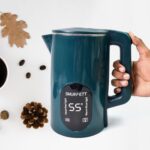 Temperature display electric kettle 55 degrees (1500W, 2.5 Ltr. / 1 Pc) - Neckline Detail by Nari Haat, Indian ethnic...