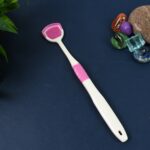 Tongue Cleaner Brush, Silicone Tongue Scraper (1 Pc) - Front View by Nari Haat, Indian ethnic wear, women clothing, d...