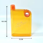 Notebook Style Slim Water Bottle (380 ml, Multicolor) - Neckline Detail by Nari Haat, Indian ethnic wear, women cloth...