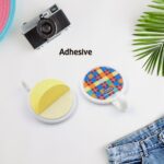 Strong Self-Adhesive Hooks (2 Pc): Heavy Duty, Waterproof, All-Purpose - Sleeve Design by Nari Haat, Indian ethnic we...