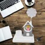 Cute Cartoon Home Design LED Desk Light with Plastic Base, Multi-Color (1 Pc) - Neckline Detail by Nari Haat, Indian ...