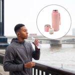 Stainless Steel Vacuum Insulated water Bottle 600ml Approx - Closeup Embroidery by Nari Haat, Indian ethnic wear, wom...