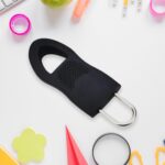 Zipper Pull Tab Cord Extension Fixer for Luggage, Backpack & Jacket Zippers - Neckline Detail by Nari Haat, Indian et...