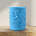 Pen holder Office Desk Plastic Mesh Pen Stand (1 Pc) - Neckline Detail by Nari Haat, Indian ethnic wear, women clothi...