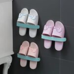 Bathroom Towel Slipper Hanging Rack Self Adhesive Wall Mounted (1 Pc) - Full Detail by Nari Haat, Indian ethnic wear,...