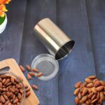 Stainless Steel Airtight Containers with See Through Lid (1 Pc / 1000 ML) - Neckline Detail by Nari Haat, Indian ethn...