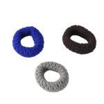 Tyre Shape Hair Rubber Bands Pack of 3 (Multicolour), Hair accessories - Back View by Nari Haat, Indian ethnic wear, ...