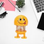 Smiling Face, Spring Doll Toy (1 Pc) - Closeup Embroidery by Nari Haat, Indian ethnic wear, women clothing, designer ...