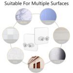 Transparent Self-Adhesive Wall Hook Waterproof & Oil-Proof Strong Holder (1 Pc) - Closeup Embroidery by Nari Haat, In...