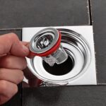 Plastic Odour Proof Floor Drain Sink Drain for Toilet Bathroom Kitchen (1 Pc) - Front View by Nari Haat, Indian ethni...