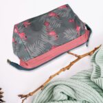 Makeup Bag / Pouch / Travel Cosmetic Bags /  (1 pc / 25×13 Cm) - Neckline Detail by Nari Haat, Indian ethnic wear, w...