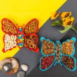 5 Compartment Multipurpose Butterfly Plastic Tray (1 Pc) - Neckline Detail by Nari Haat, Indian ethnic wear, women cl...