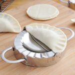 Stainless Steel Dumpling Maker Easy & Reliable Dumplings, Ghughra maker Every Time (1 Pc) - Closeup Embroidery by Nar...